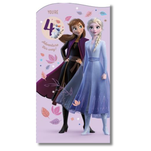 Disney You're 4 Adventure This Way! Birthday - Greeting Card