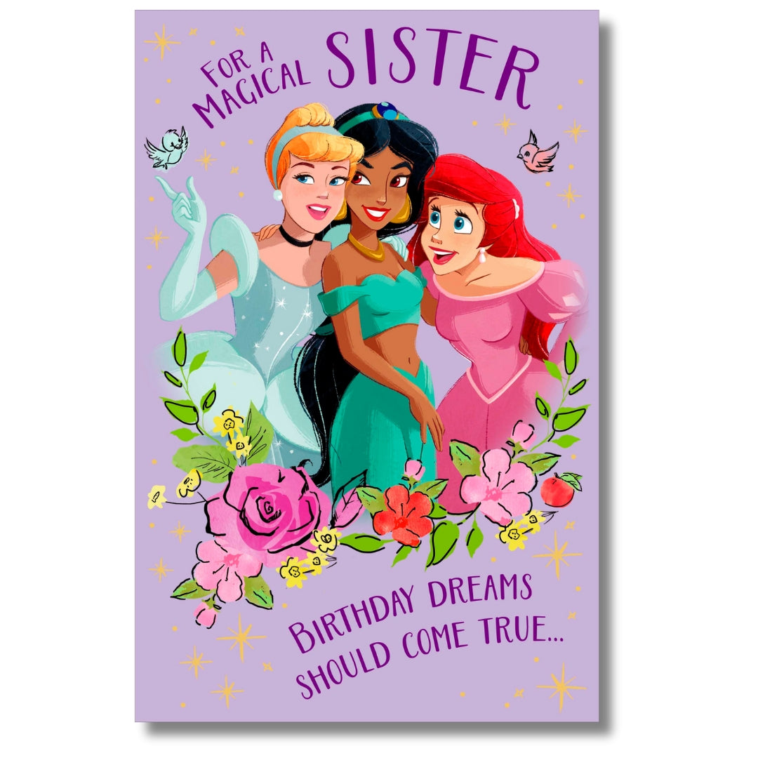 Disney For A Magical Sister Birthday Dreams Should Come True... - Greeting Card