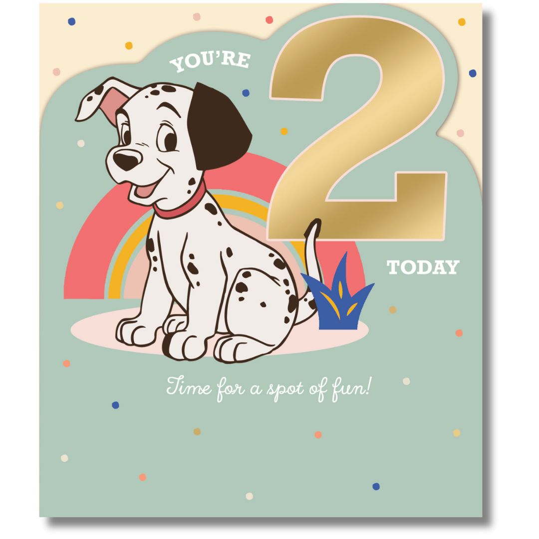 Disney You're 2 Today Birthday - Greeting Card