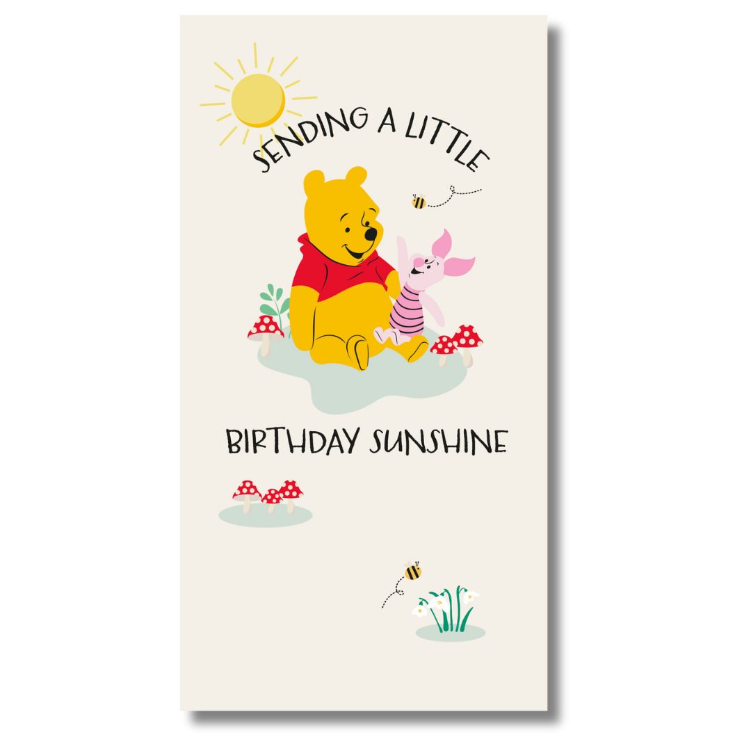 Disney Sending A Little Birthday Sunshine - Greeting Card