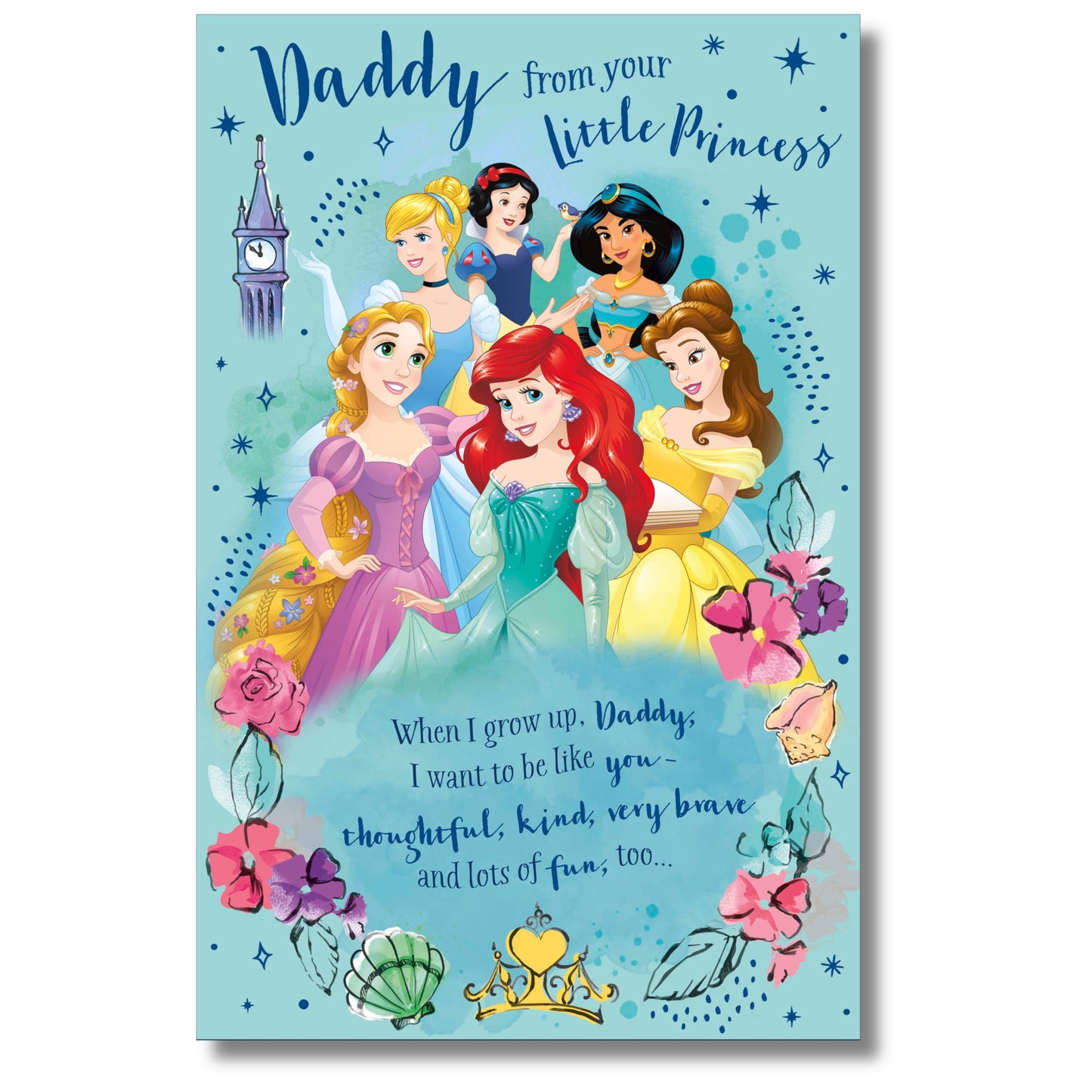 Disney Daddy From Your Little Princess Birthday - Greeting Card