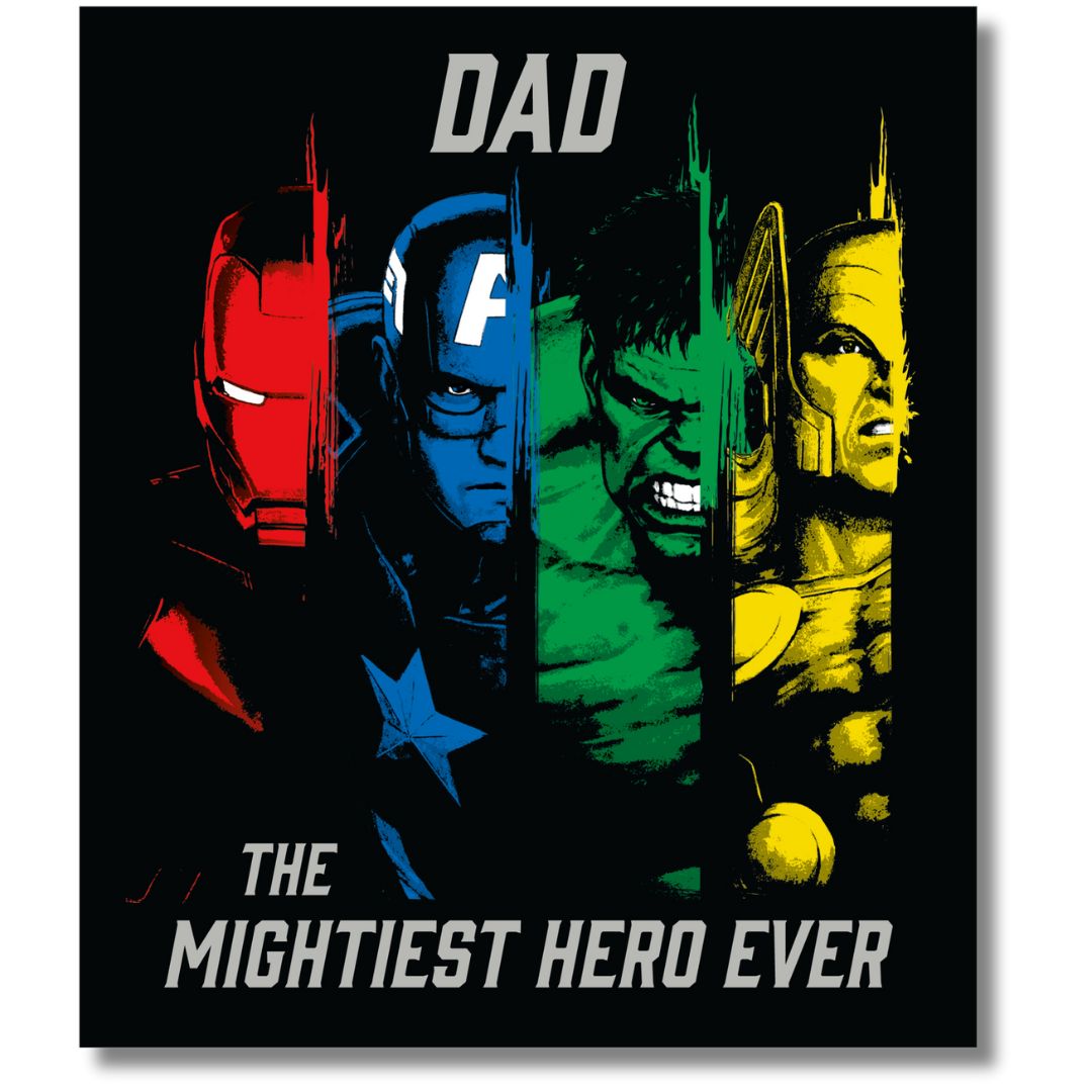 Marvel Dad The Mightiest Hero Ever Birthday - Greeting Card