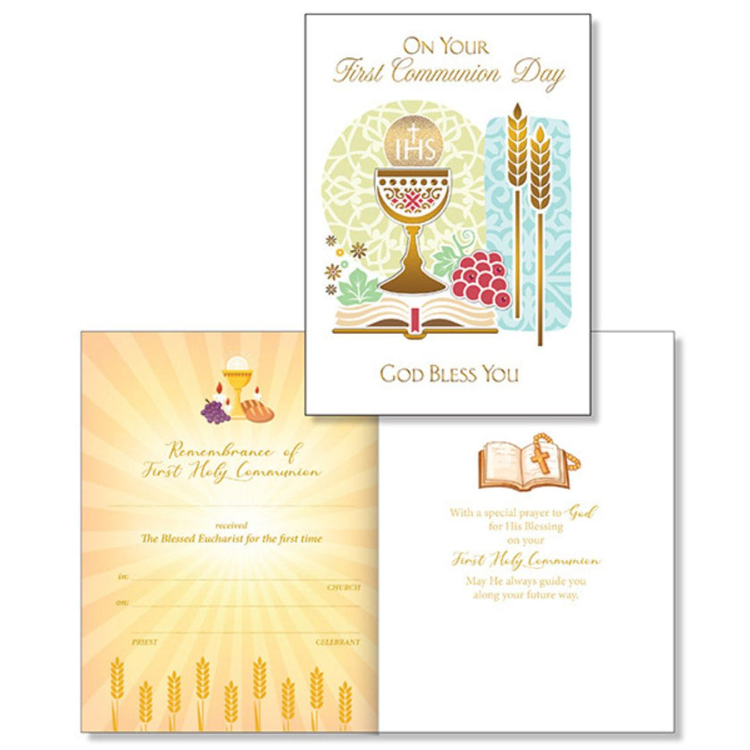 On Your First Communion Day - Greeting Card