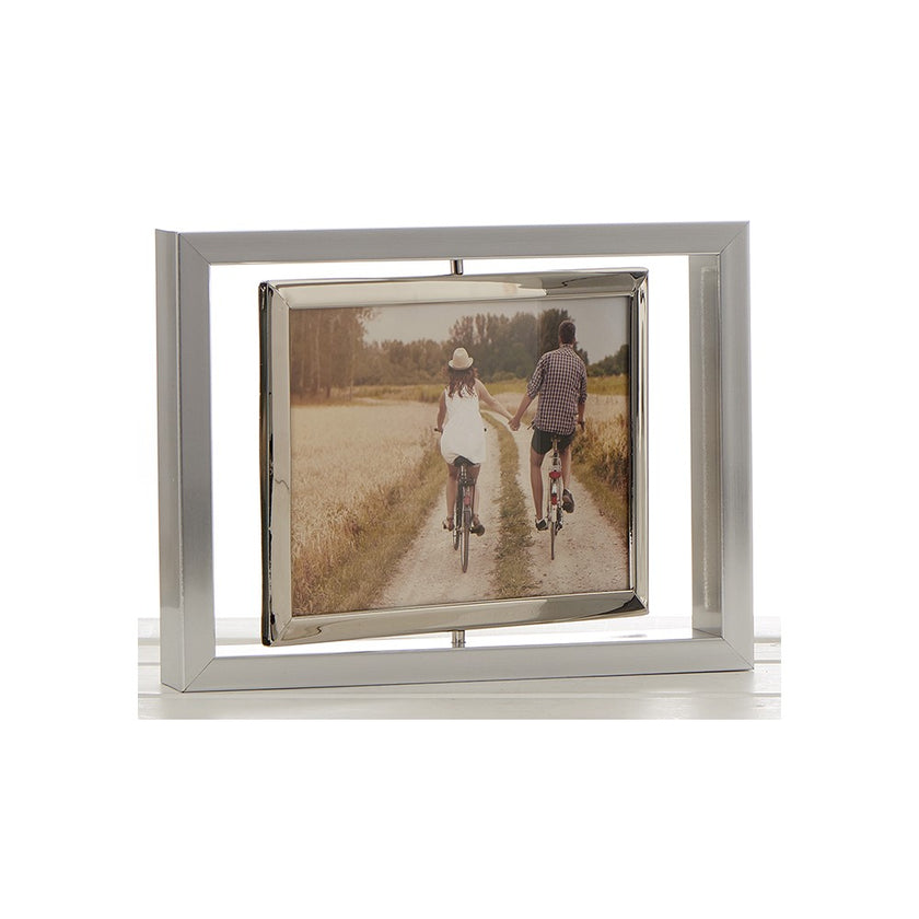 Bright Silver Spin Photo Frame - Various Sizes