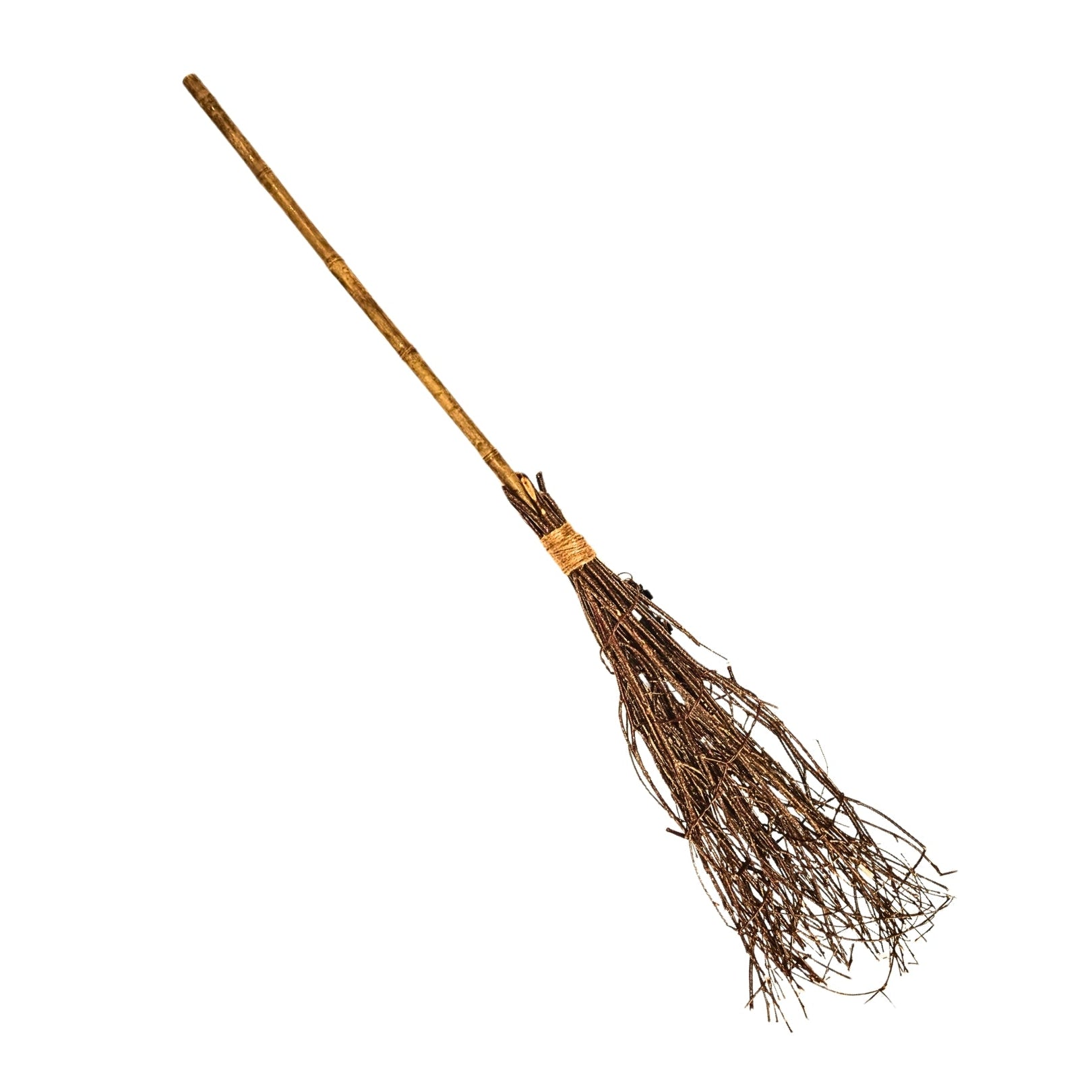 Halloween Light-Up Witch's Branch Broom 120cm