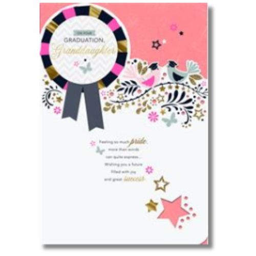 Hallmark On Your Graduation Granddaughter - Greeting Card