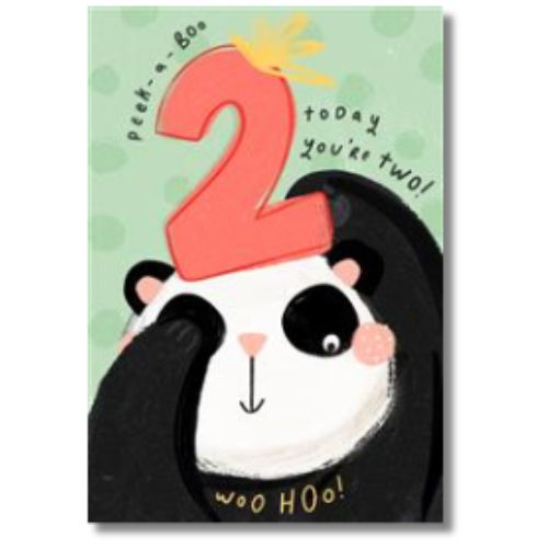 Hallmark Peek-A-Boo 2 Today You're two! - Greeting Card