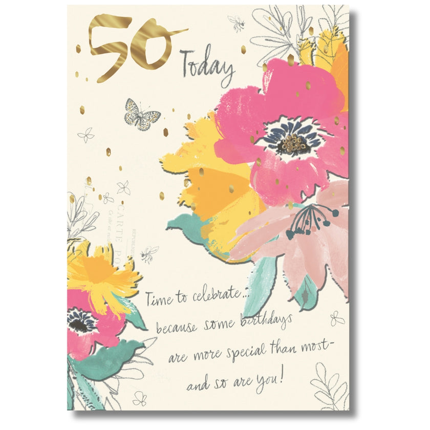 Hallmark 50 Today Birthday - Greeting Card