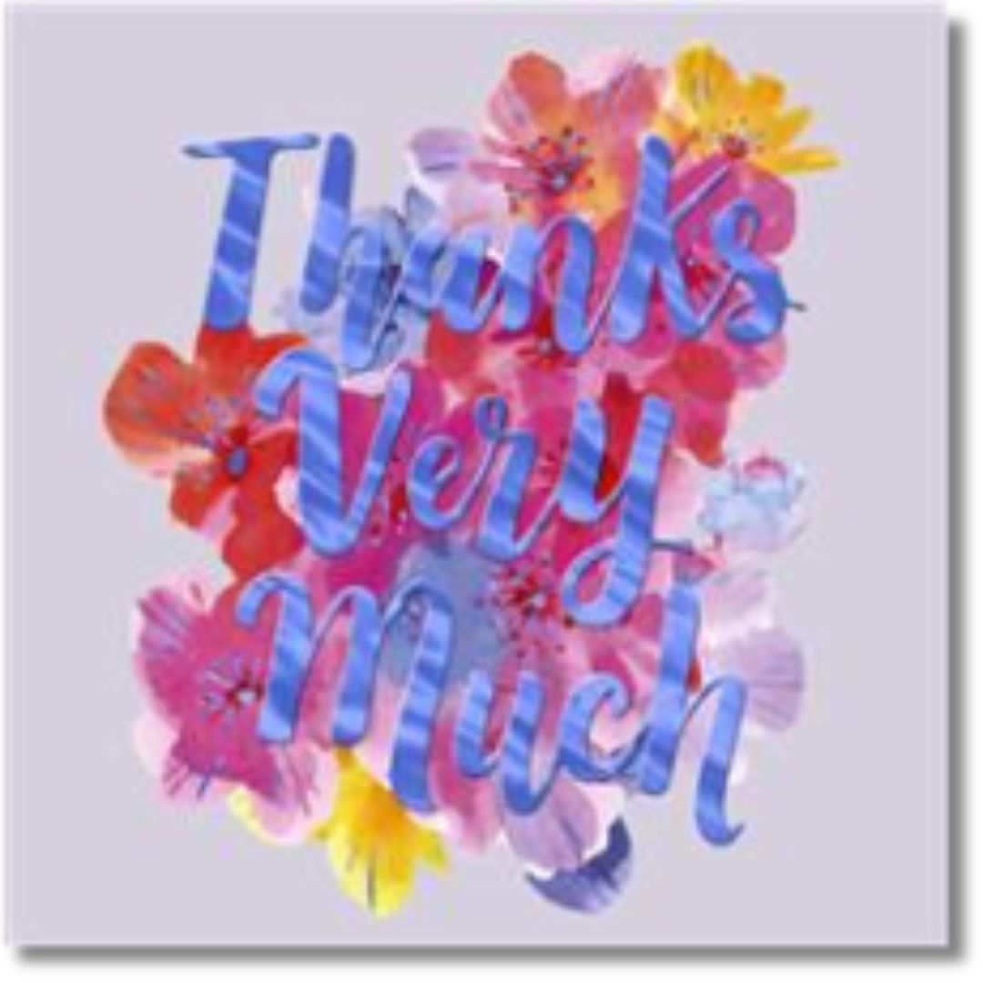 Hallmark Thanks Very Much - Greeting Card