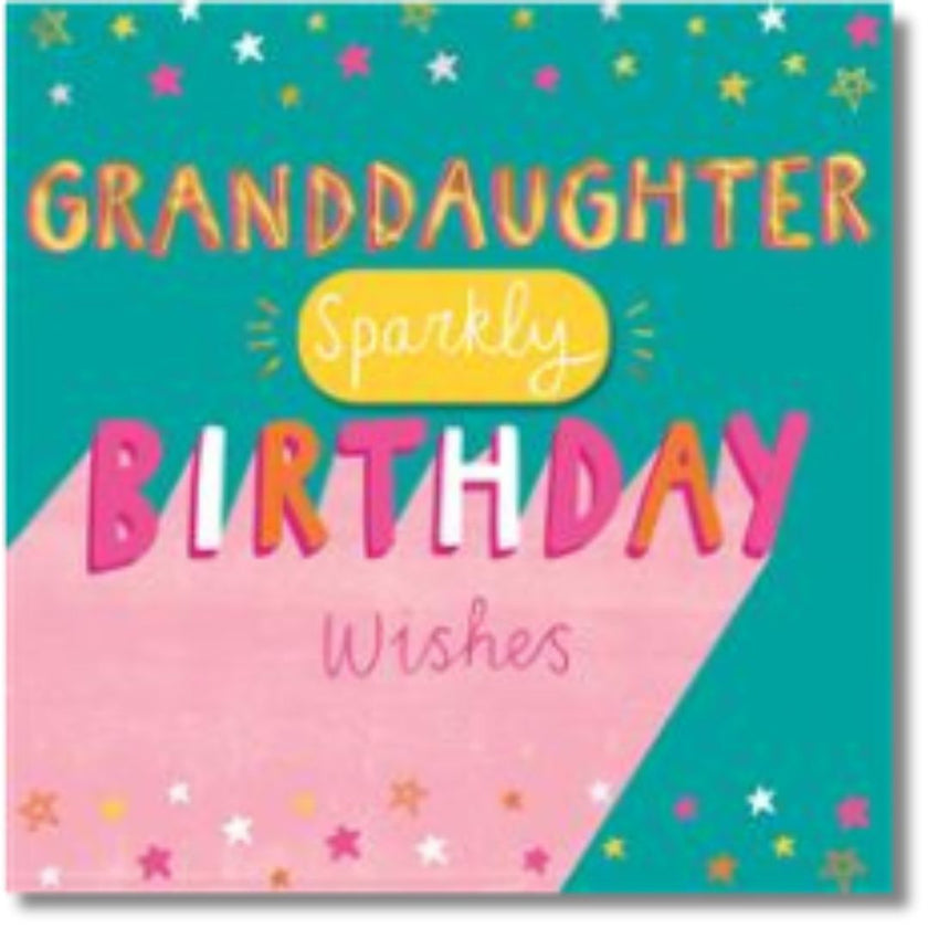 Hallmark Granddaughter Sparkly Birthday Wishes - Greeting Card