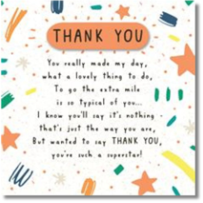 Hallmark Thank You - Greeting Card