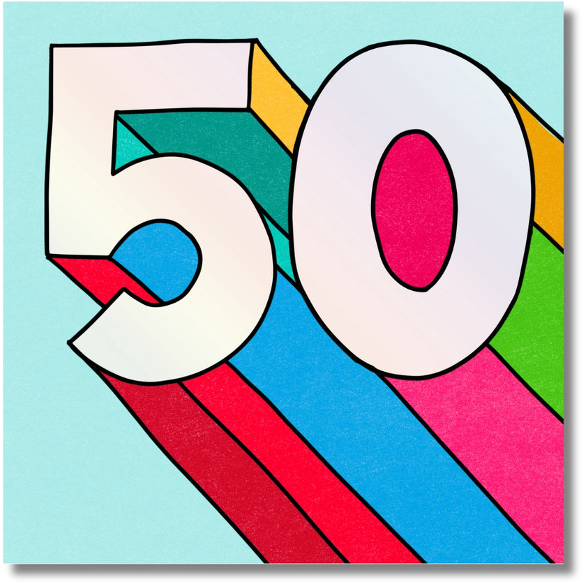 Hallmark 50 Birthday - Greeting Card