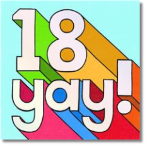 Hallmark 18 Yay! Birthday - Greeting Card