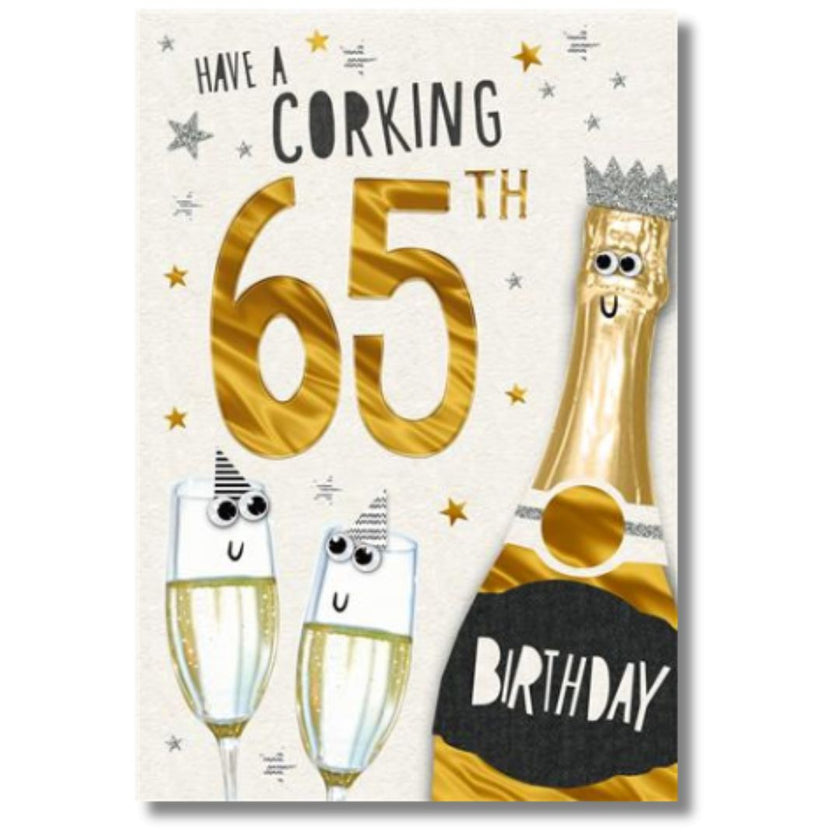 Hallmark Have A Corking 65th Birthday - Greeting Card