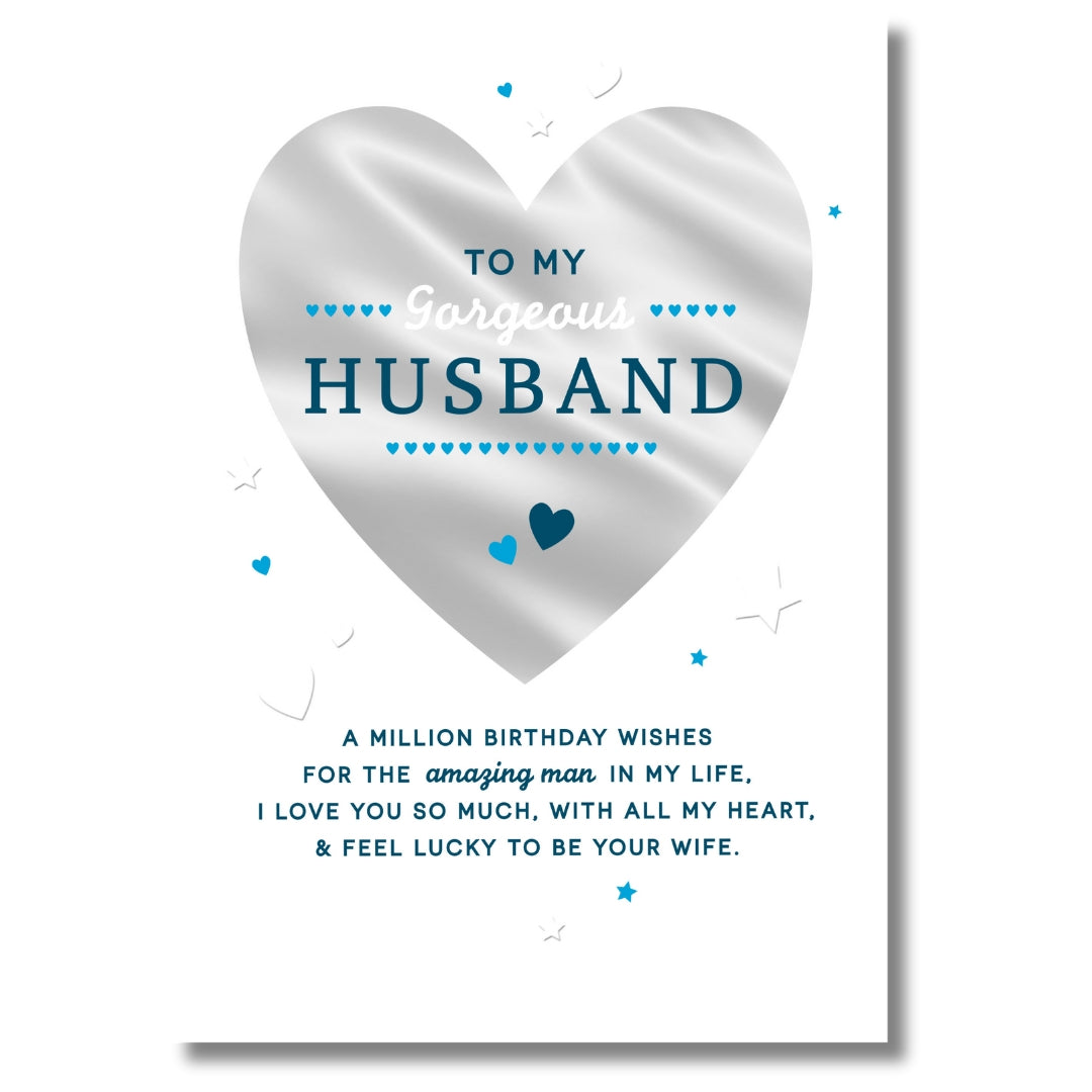 Hallmark To My Gorgeous Husband Birthday - Greeting Card