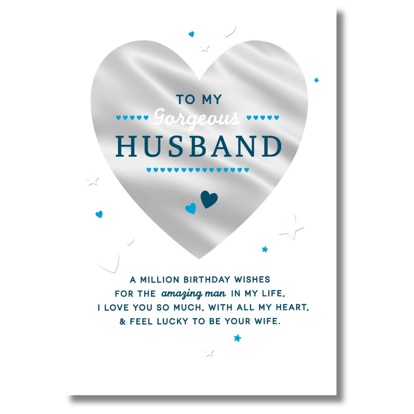 Hallmark To My Gorgeous Husband Birthday - Greeting Card