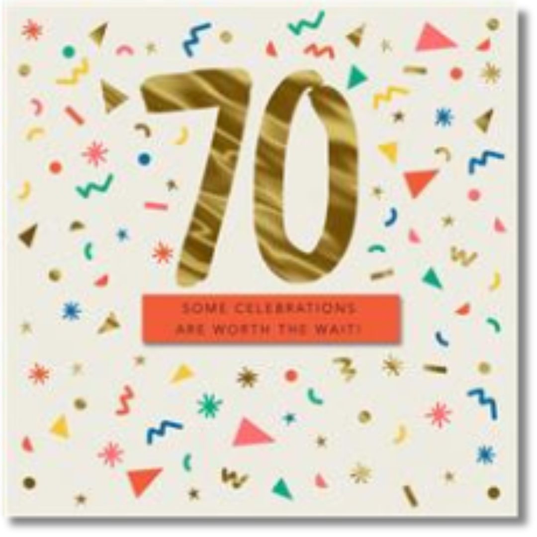 Hallmark 70th Birthday - Greeting Card