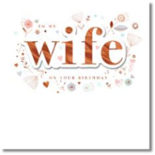 Hallmark To My Wife On Your Birthday - Greeting Card