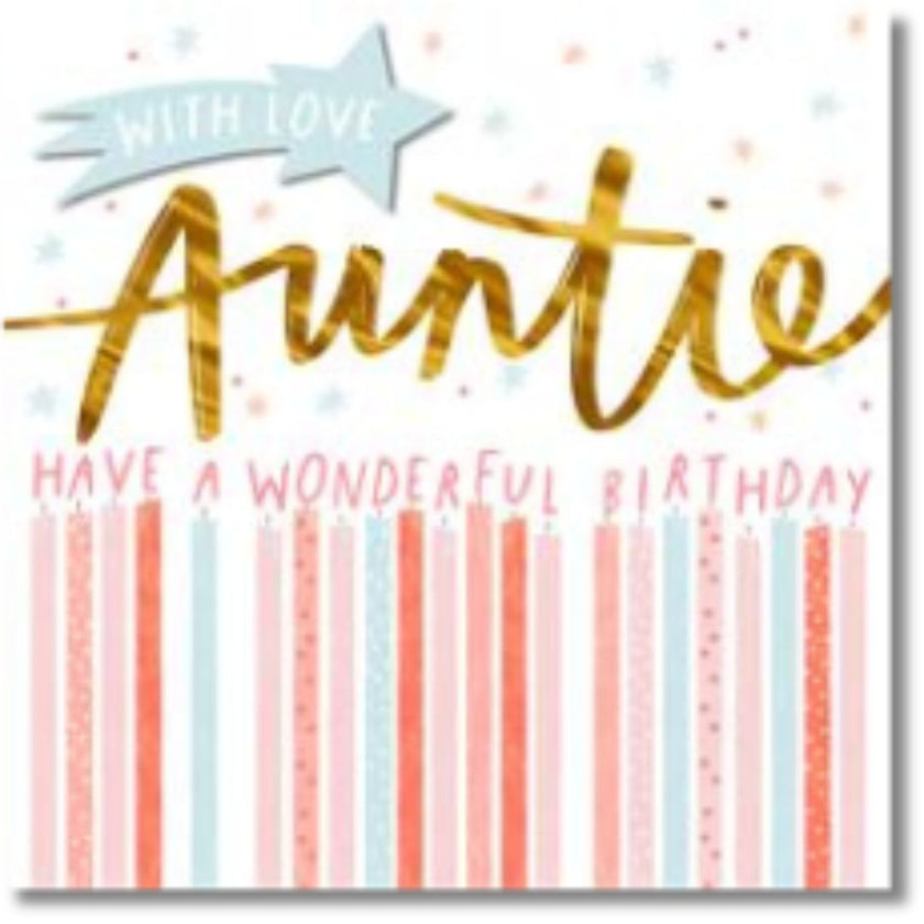 Hallmark With Love Auntie Have A Wonderful Birthday - Greeting Card