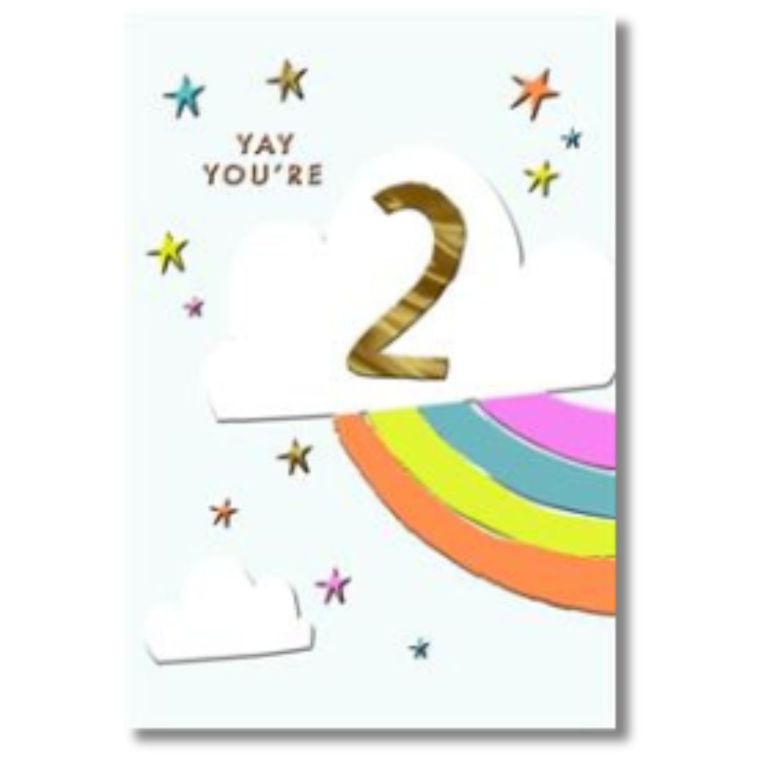 Hallmark Yay You're 2 Birthday - Greeting Card
