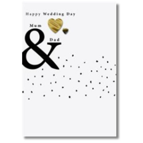 Hallmark Happy Wedding Day Mum & Dad - Greeting Card