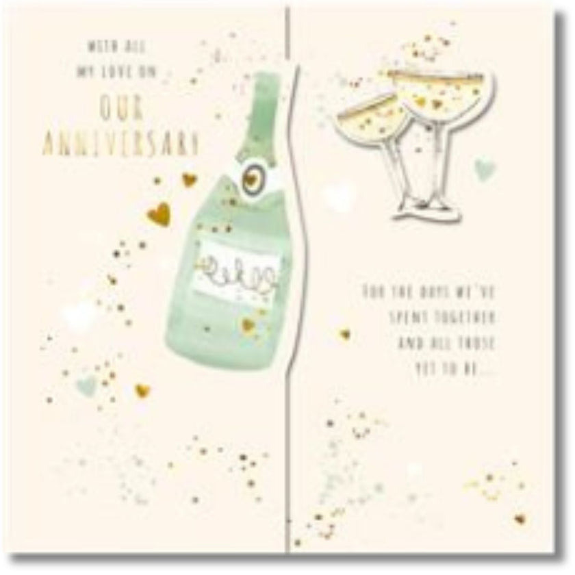 Hallmark With All My Love Our Anniversary - Greeting Card