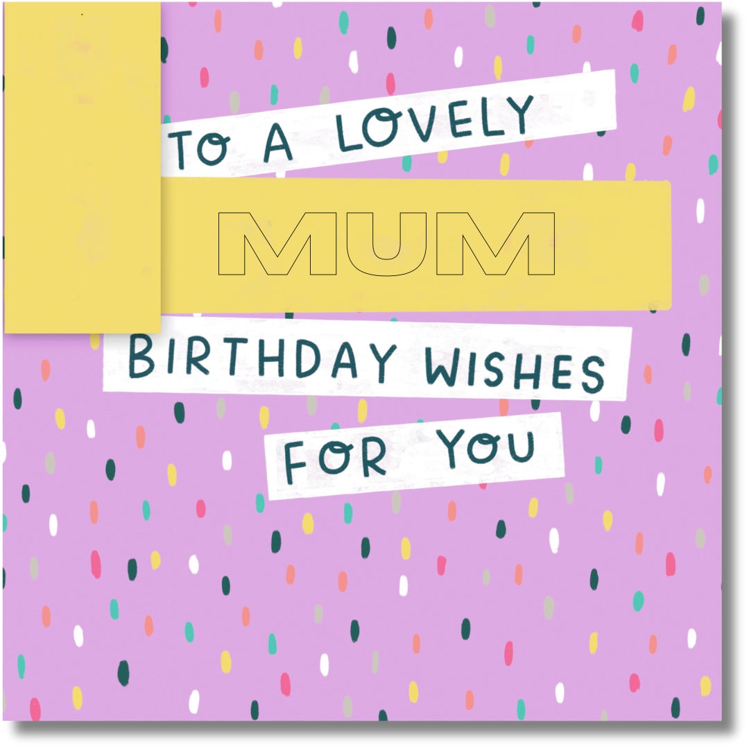 Hallmark To A Lovely Mum Birthday Wishes For You - Greeting Card