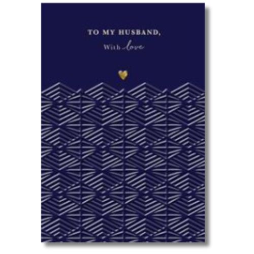 Hallmark To My Husband With Love Birthday - Greeting Card