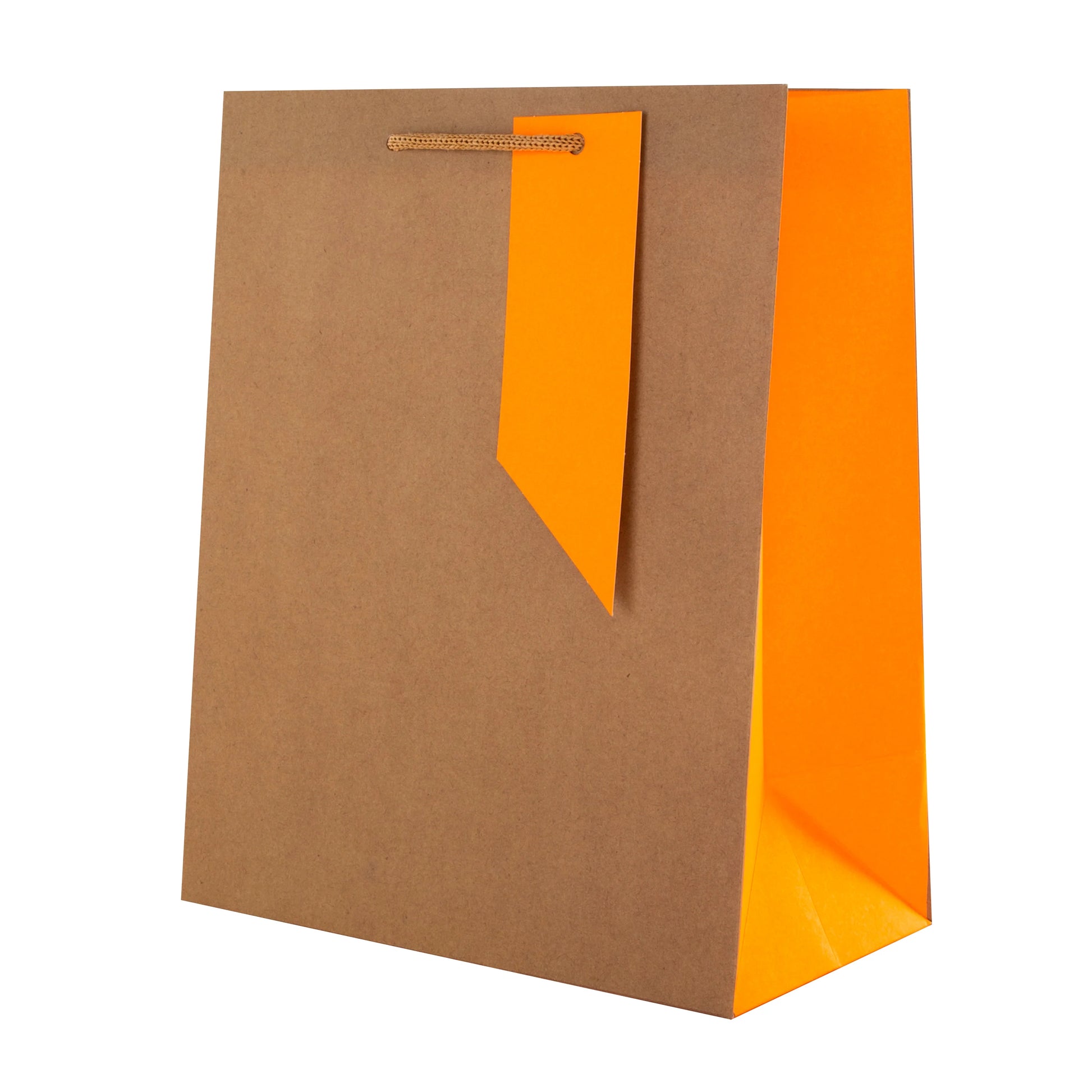 Hallmark Gift Bag Small 24.5 x 20cm - Brown/Orange