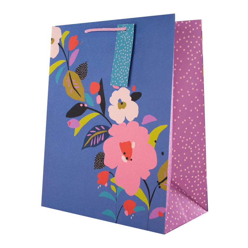 Hallmark Gift Bag Small 24.5 x 20cm - Purple Floral