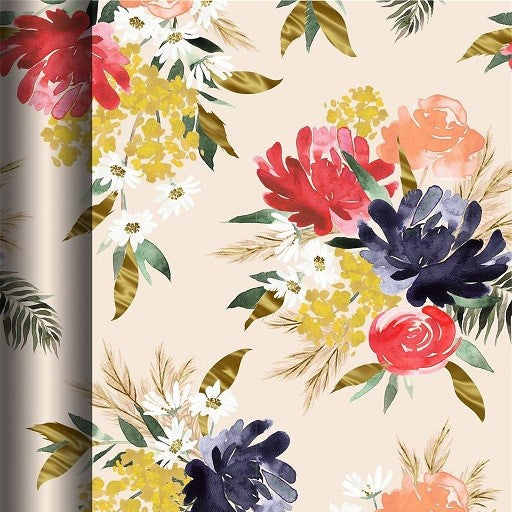 Hallmark Gift Wrapping Paper Roll 2m - Floral