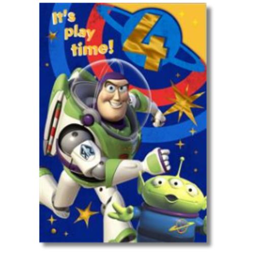 Hallmark It's Play Time 4 Birthday - Greeting Card