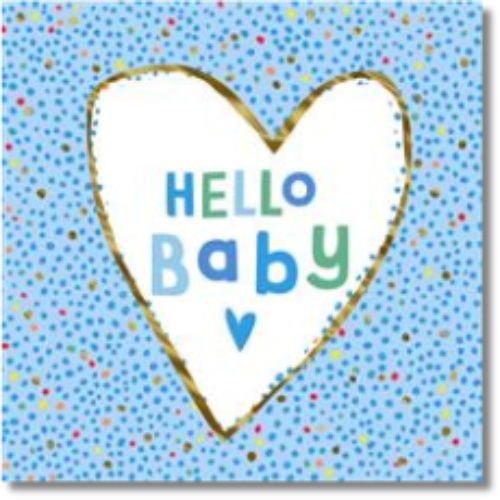 Hallmark Hello Baby Blue - Greeting Card