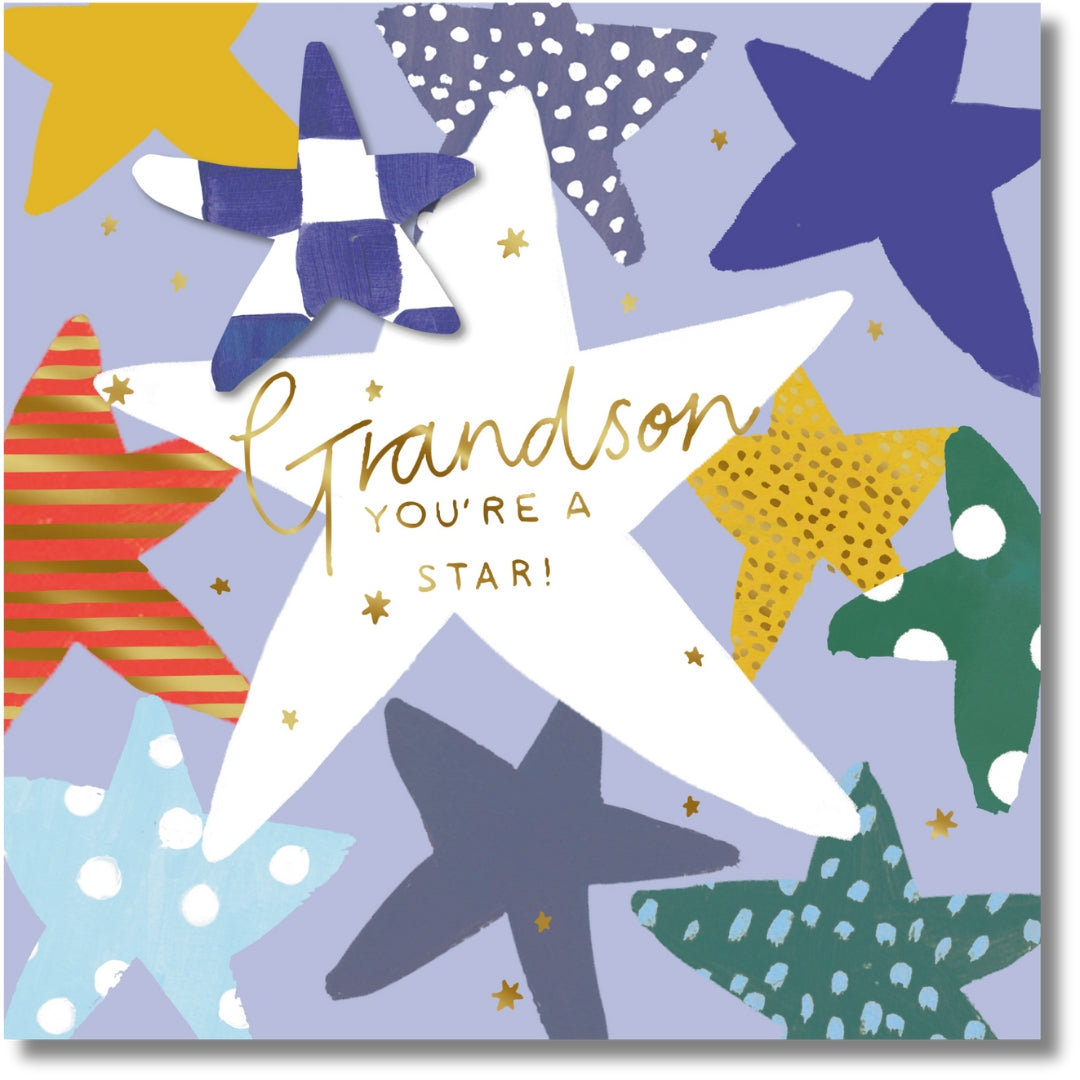 Hallmark Grandson You're A Star! Birthday - Greeting Card