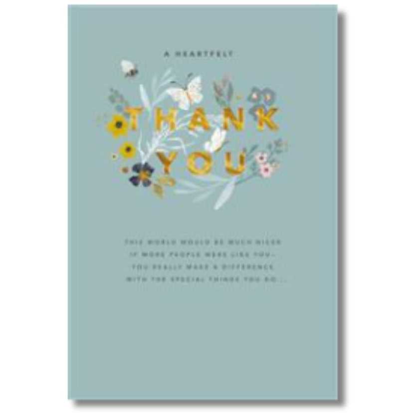 Hallmark A Heartfelt Thank You - Greeting Card