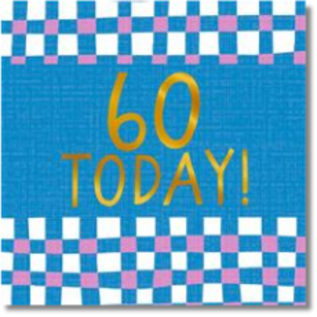 Hallmark 60 Today! Birthday - Greeting Card
