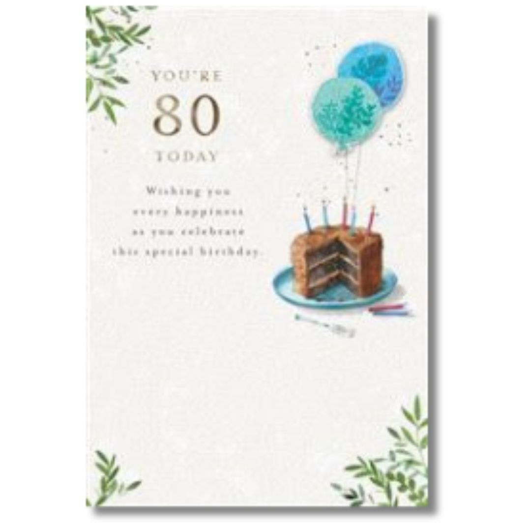 Hallmark You're 80 Today Birthday - Greeting Card