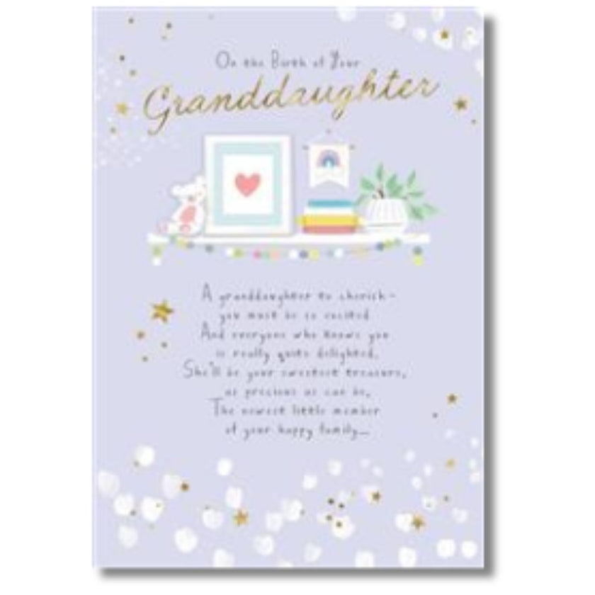 Hallmark On The Birth Of Your Granddaughter - Greeting Card