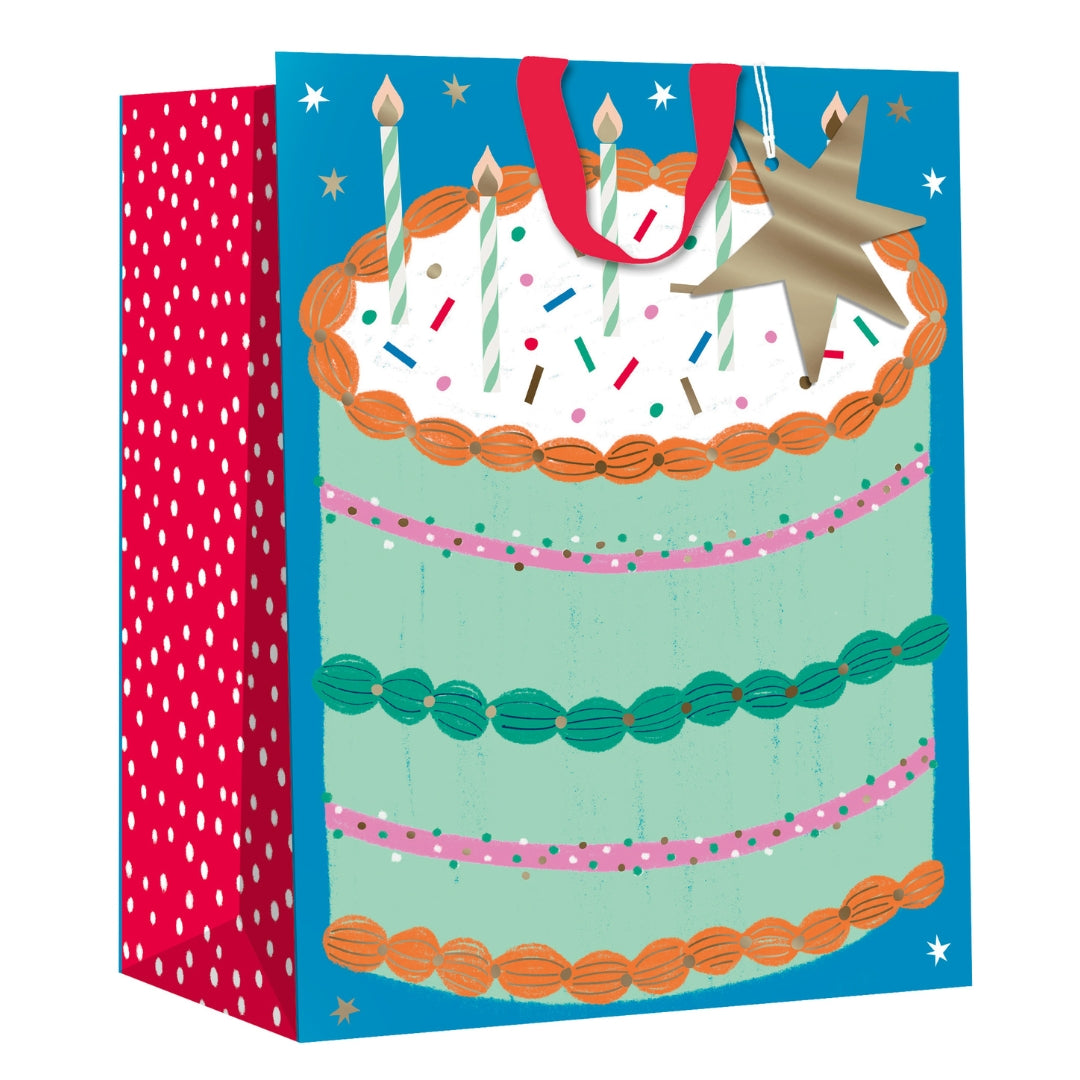 Hallmark Gift Bag Small 24.5 x 19.5cm - Birthday Cake