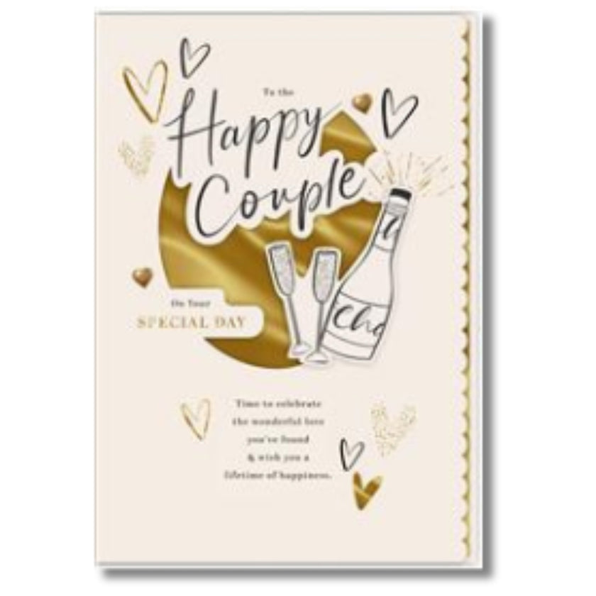 Hallmark To The Happy Couple On Your Special Day - Greeting Card