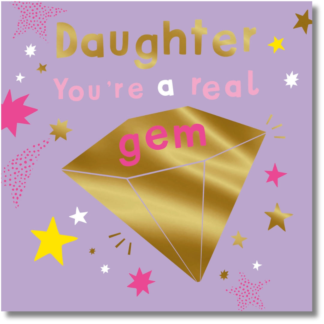 Hallmark Daughter You're A Real Gem Birthday - Greeting Card
