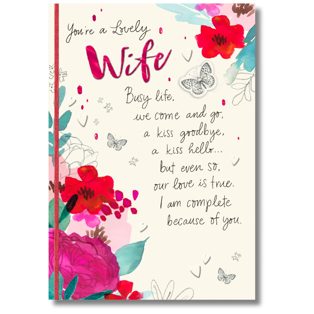 Hallmark You're A Lovely Wife Birthday - Greeting Card
