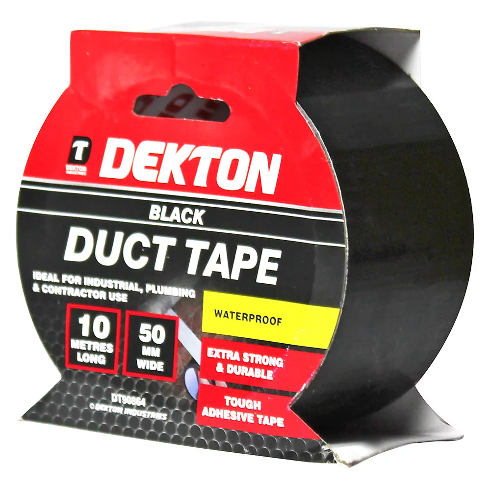 Dekton Waterproof Duct Tape 50mm x10m - Black