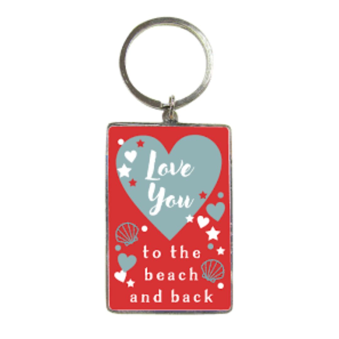 Metal Keyring 6 x 4.5cm - Love You