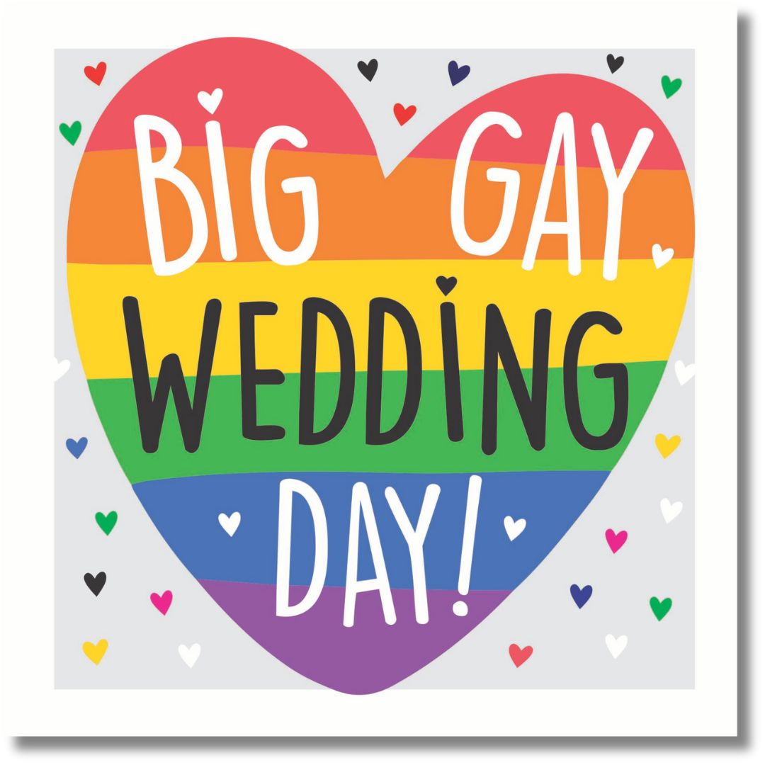 Tracks Big Gay Wedding Day! - Greeting Card