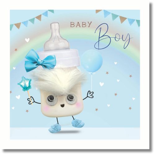 Tracks Baby Boy - Greeting Card