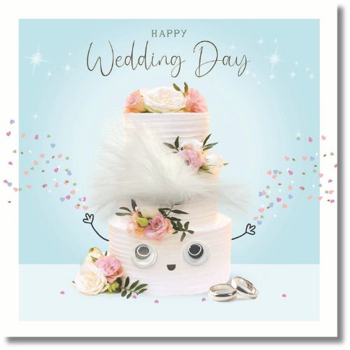 Tracks Happy Wedding Day - Greeting Card