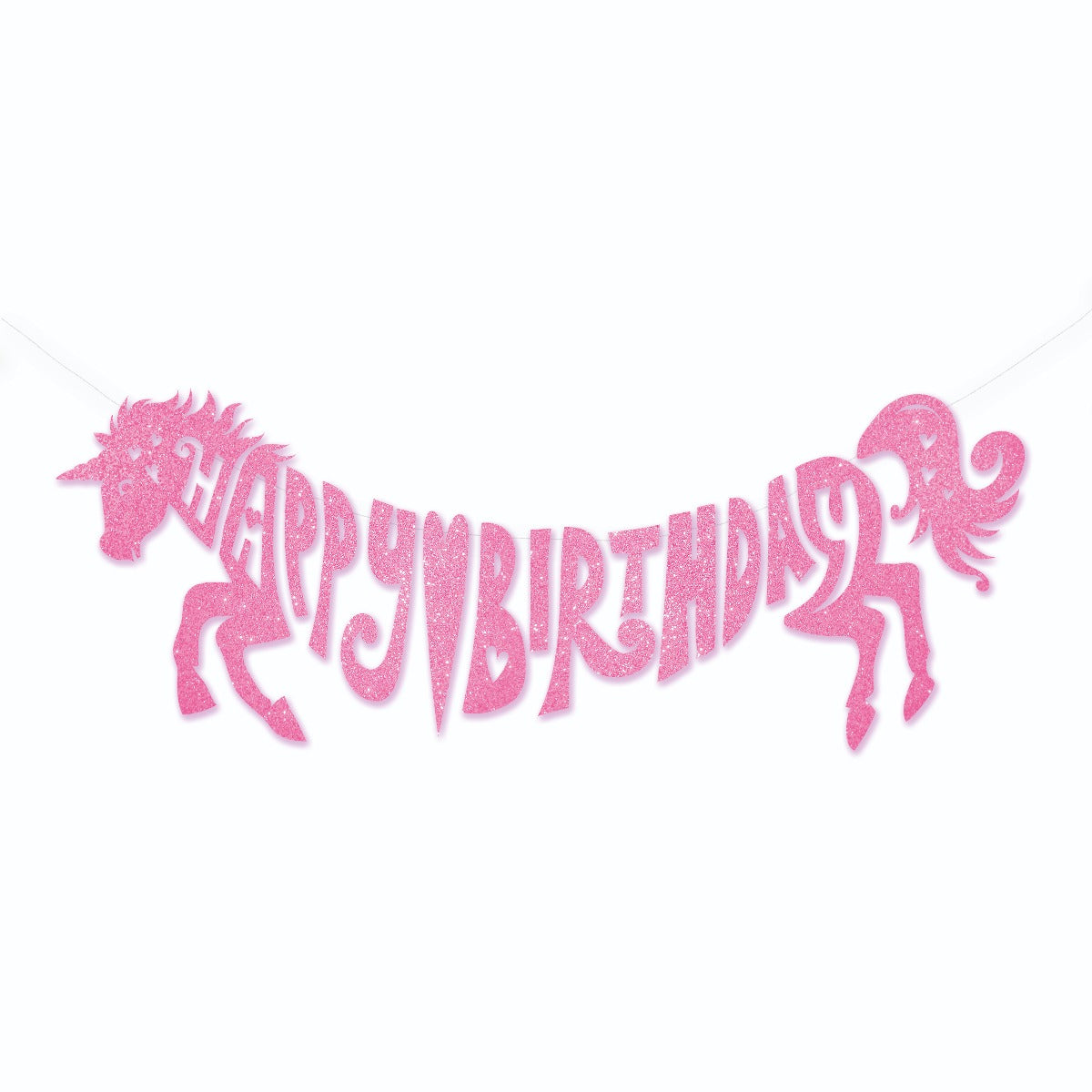 Giant Glitter Unicorn Garland
