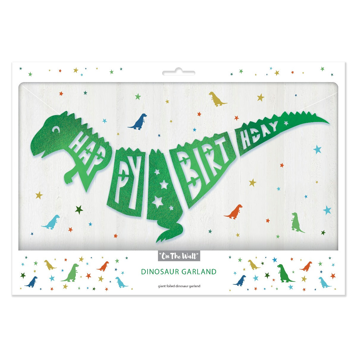 Giant Foiled Dinosaur Garland
