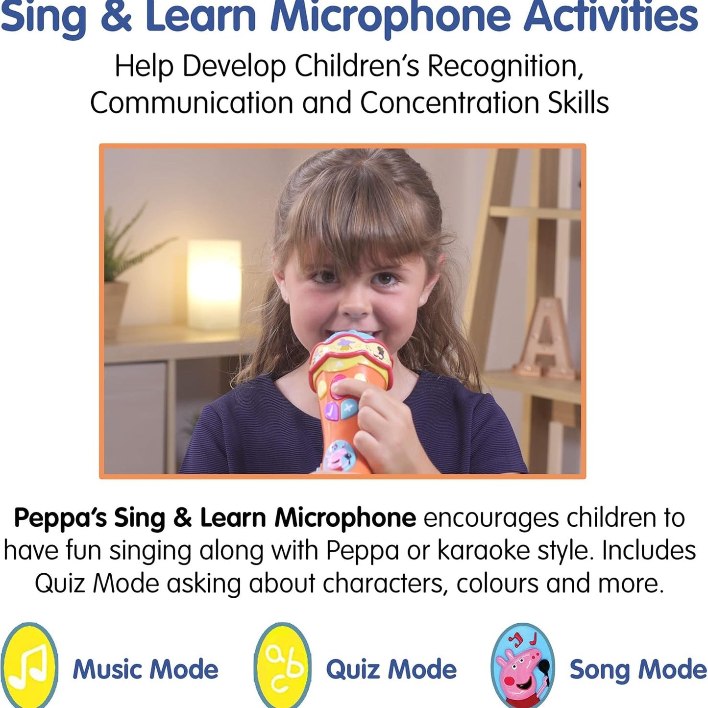 Peppa Pig - Peppa's Sing & Learn Microphone +2y